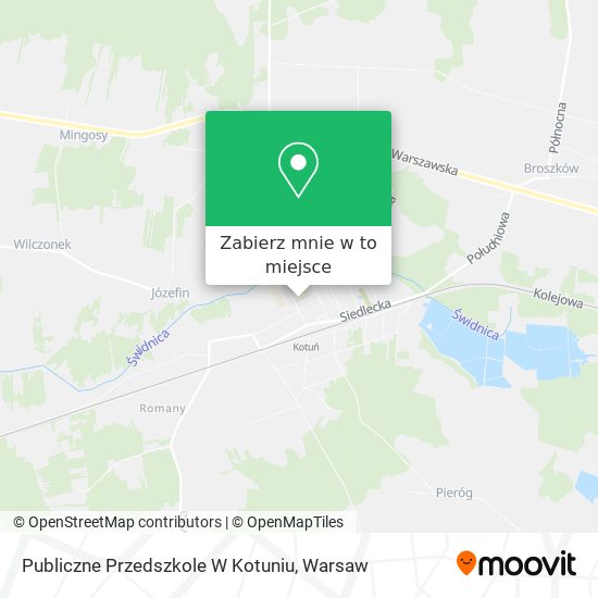 Mapa Publiczne Przedszkole W Kotuniu