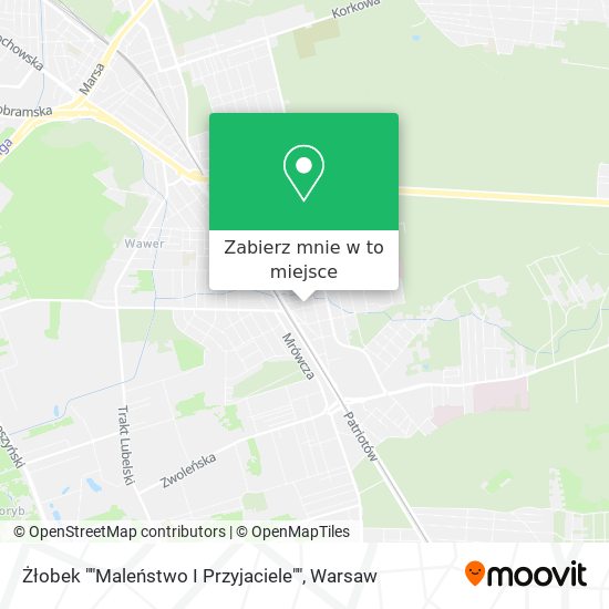 Mapa Żłobek ""Maleństwo I Przyjaciele""