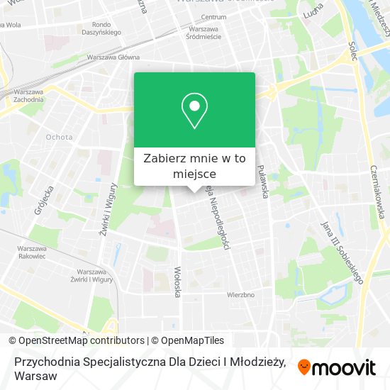 Mapa Przychodnia Specjalistyczna Dla Dzieci I Młodzieży