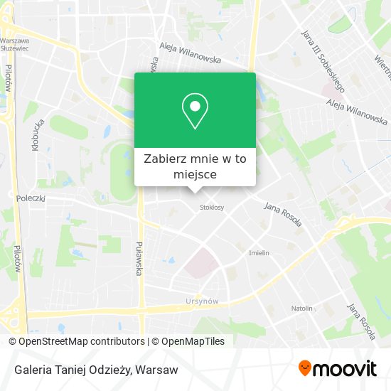 Mapa Galeria Taniej Odzieży