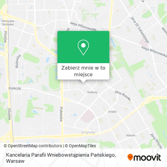 Mapa Kancelaria Parafii Wniebowstąpienia Pańskiego