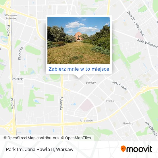 Mapa Park Im. Jana Pawła II