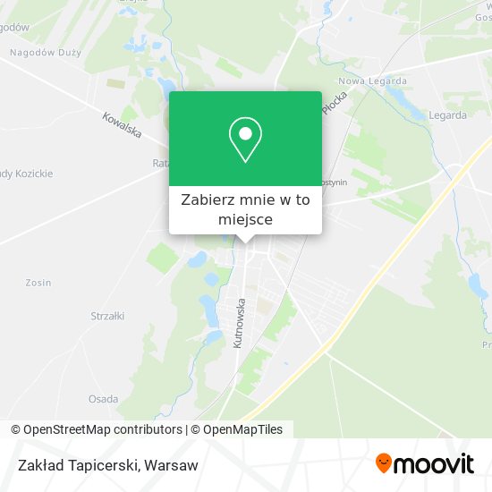 Mapa Zakład Tapicerski