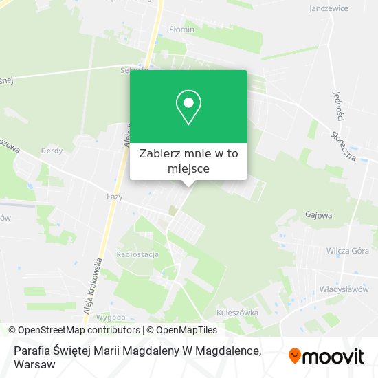 Mapa Parafia Świętej Marii Magdaleny W Magdalence