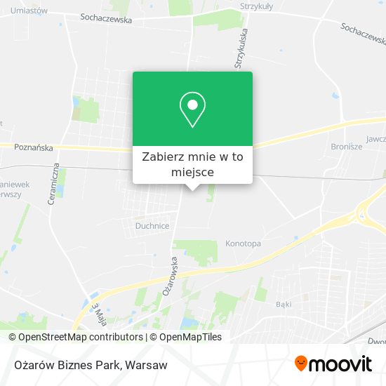 Mapa Ożarów Biznes Park