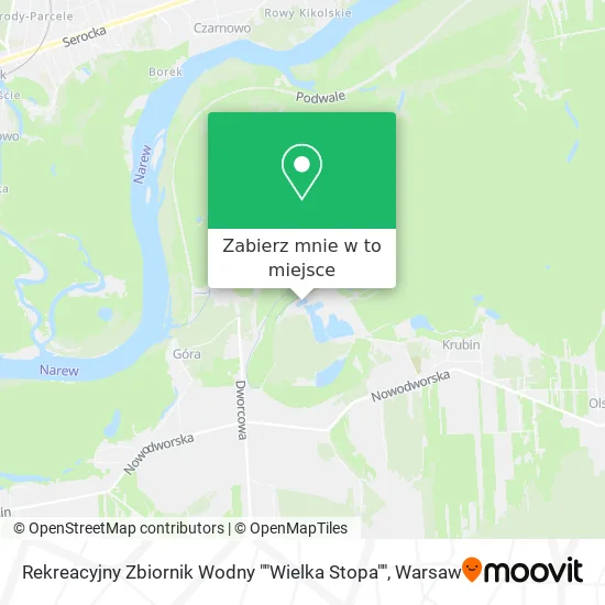 Mapa Rekreacyjny Zbiornik Wodny ""Wielka Stopa""