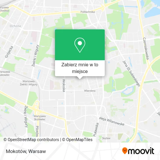 Mapa Mokotów