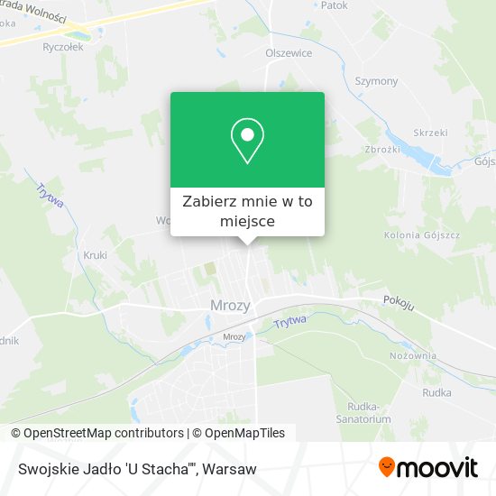 Mapa Swojskie Jadło 'U Stacha""