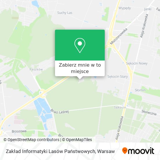 Mapa Zakład Informatyki Lasów Państwowych