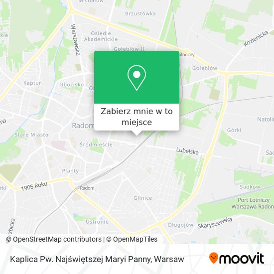 Mapa Kaplica Pw. Najświętszej Maryi Panny