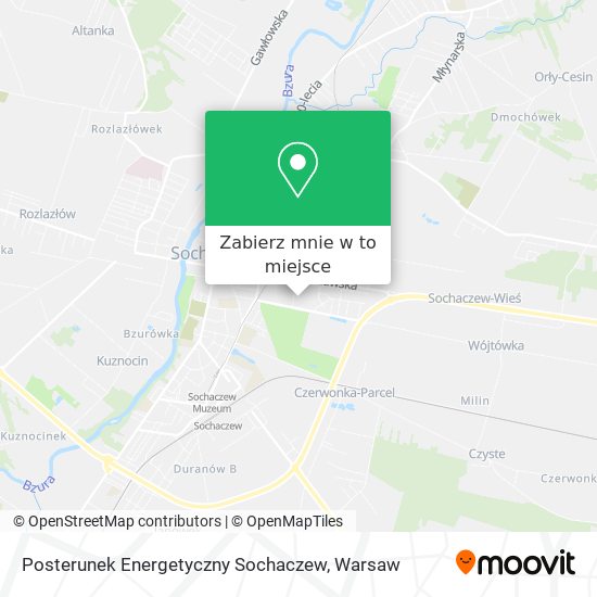 Mapa Posterunek Energetyczny Sochaczew