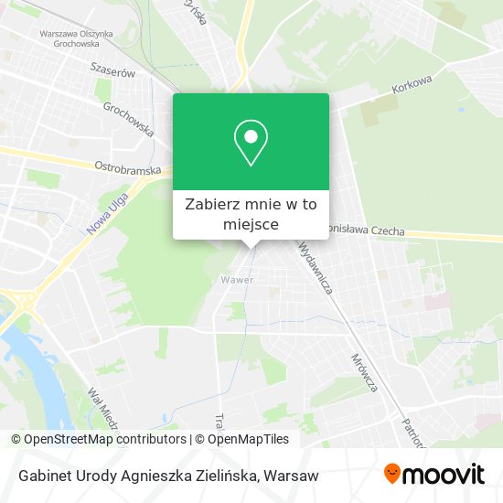 Mapa Gabinet Urody Agnieszka Zielińska