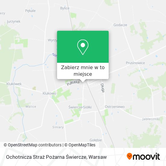 Mapa Ochotnicza Straż Pożarna Świercze