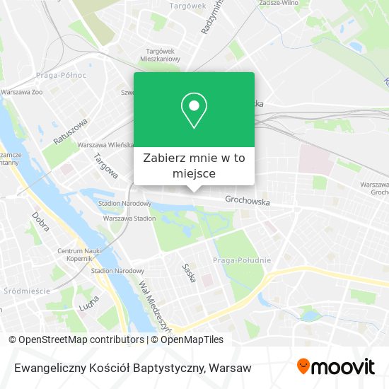 Mapa Ewangeliczny Kościół Baptystyczny