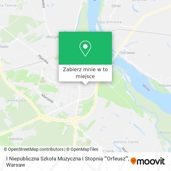 Mapa I Niepubliczna Szkoła Muzyczna I Stopnia ""Orfeusz""