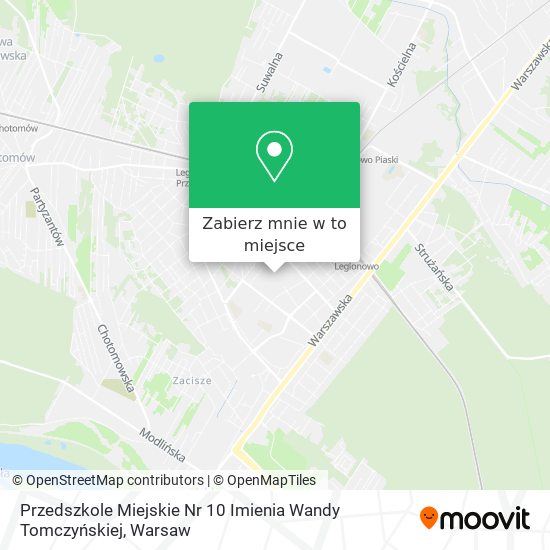 Mapa Przedszkole Miejskie Nr 10 Imienia Wandy Tomczyńskiej