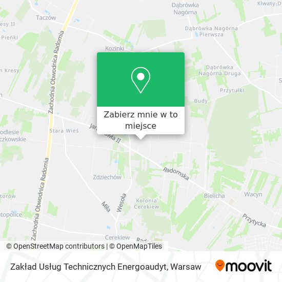 Mapa Zakład Usług Technicznych Energoaudyt