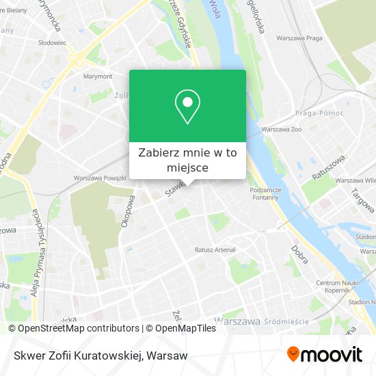 Mapa Skwer Zofii Kuratowskiej