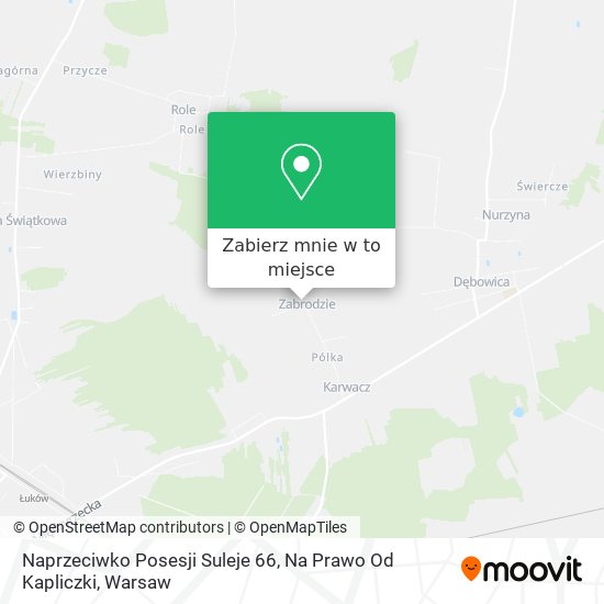 Mapa Naprzeciwko Posesji Suleje 66, Na Prawo Od Kapliczki