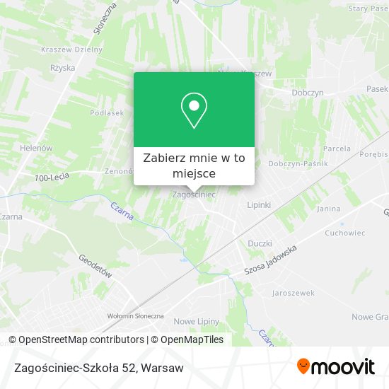 Mapa Zagościniec-Szkoła 52