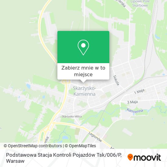 Mapa Podstawowa Stacja Kontroli Pojazdów Tsk / 006 / P