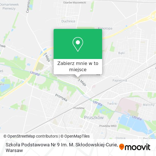 Mapa Szkoła Podstawowa Nr 9 Im. M. Skłodowskiej-Curie