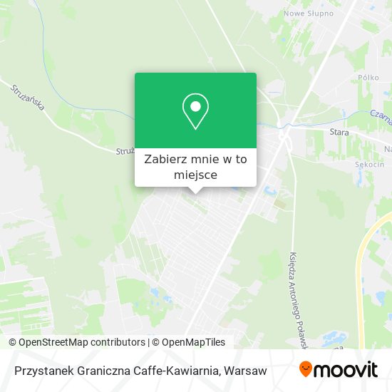 Mapa Przystanek Graniczna Caffe-Kawiarnia