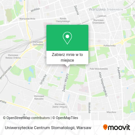 Mapa Uniwersyteckie Centrum Stomatologii