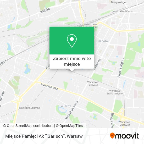 Mapa Miejsce Pamięci Ak ""Garłuch""