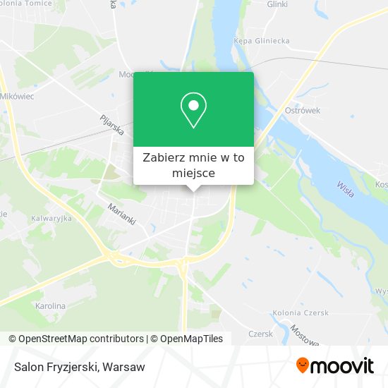 Mapa Salon Fryzjerski