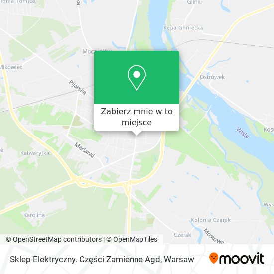 Mapa Sklep Elektryczny. Części Zamienne Agd