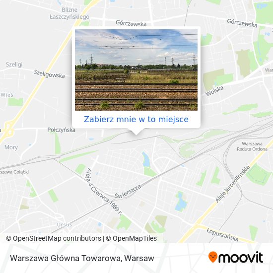 Mapa Warszawa Główna Towarowa