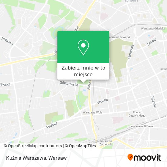 Mapa Kuźnia Warszawa