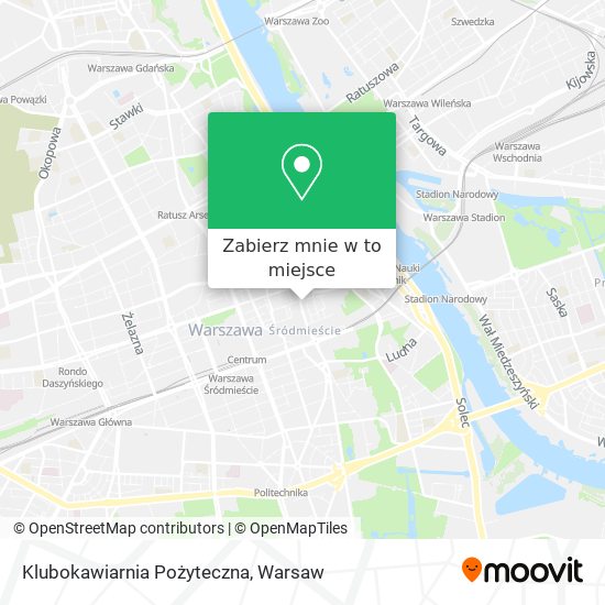 Mapa Klubokawiarnia Pożyteczna