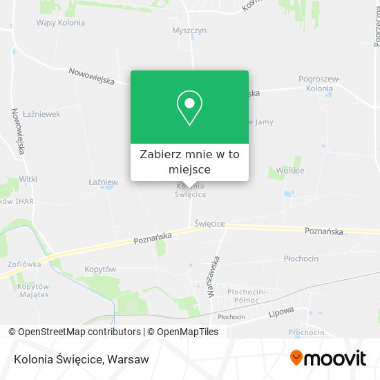 Mapa Kolonia Święcice