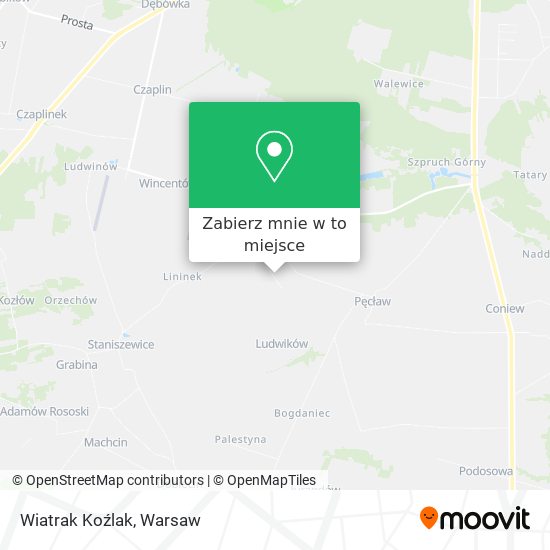 Mapa Wiatrak Koźlak