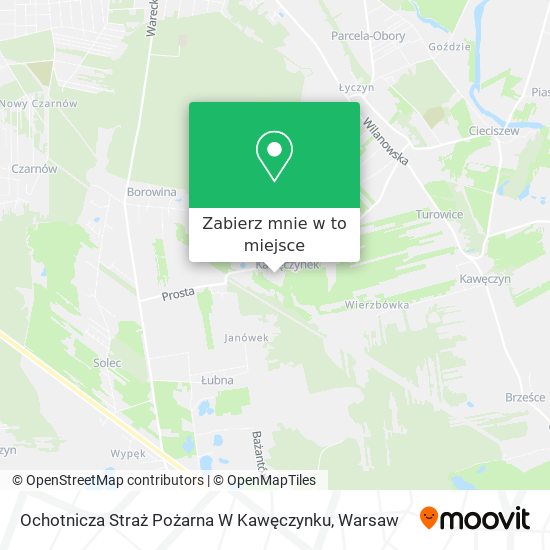 Mapa Ochotnicza Straż Pożarna W Kawęczynku