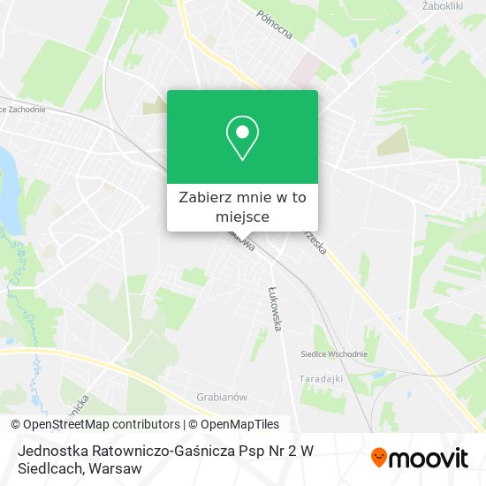 Mapa Jednostka Ratowniczo-Gaśnicza Psp Nr 2 W Siedlcach