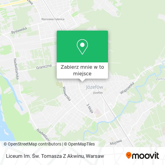 Mapa Liceum Im. Św. Tomasza Z Akwinu