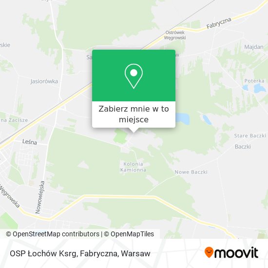 Mapa OSP Łochów Ksrg, Fabryczna