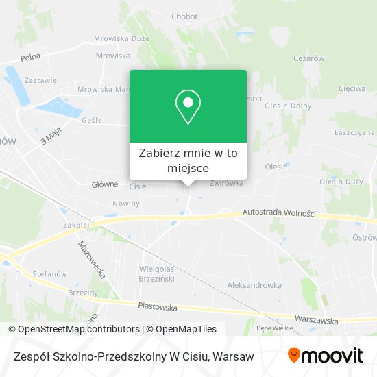 Mapa Zespół Szkolno-Przedszkolny W Cisiu