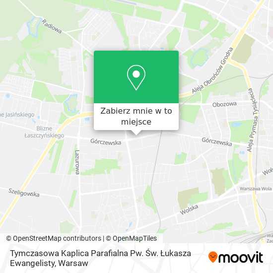 Mapa Tymczasowa Kaplica Parafialna Pw. Św. Łukasza Ewangelisty