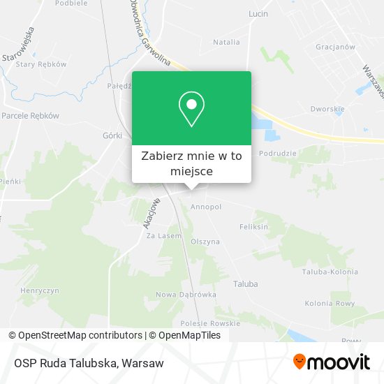 Mapa OSP Ruda Talubska