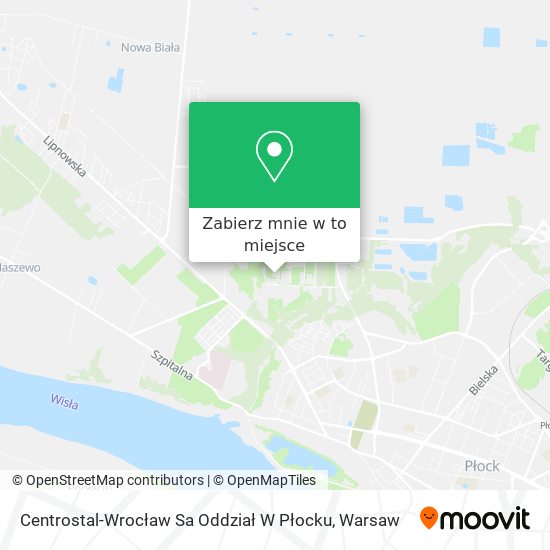 Mapa Centrostal-Wrocław Sa Oddział W Płocku