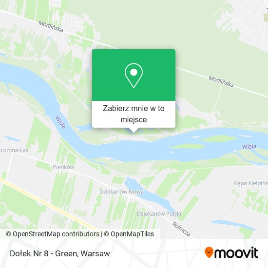 Mapa Dołek Nr 8 - Green