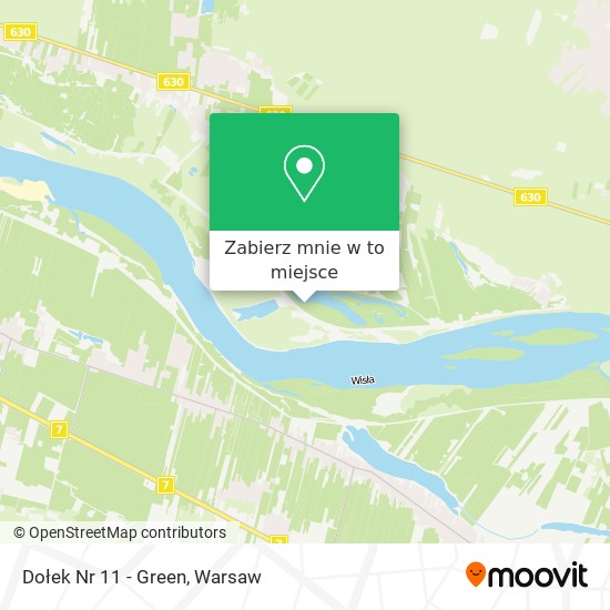 Mapa Dołek Nr 11 - Green