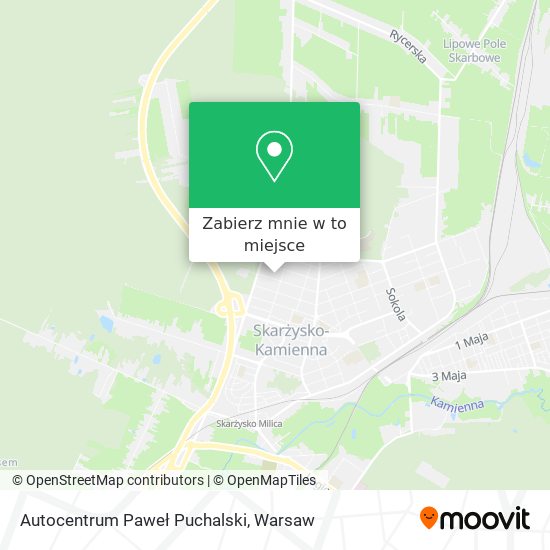 Mapa Autocentrum Paweł Puchalski