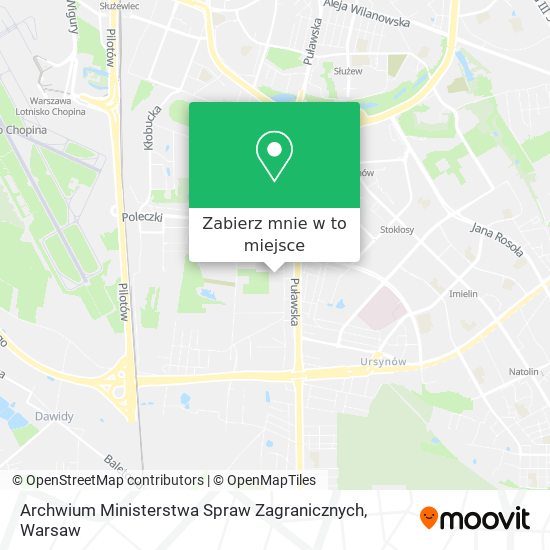 Mapa Archwium Ministerstwa Spraw Zagranicznych