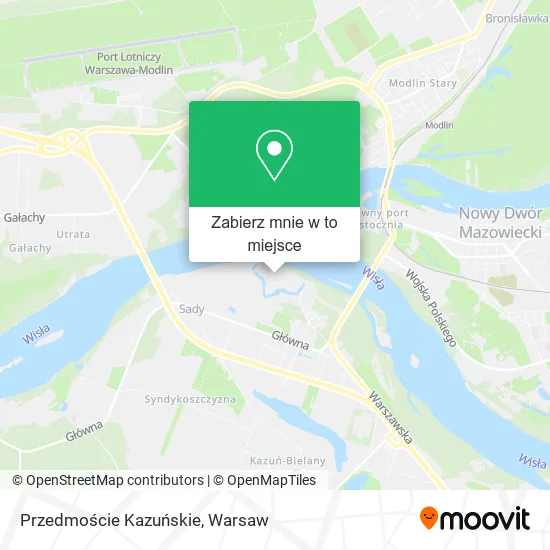 Mapa Przedmoście Kazuńskie