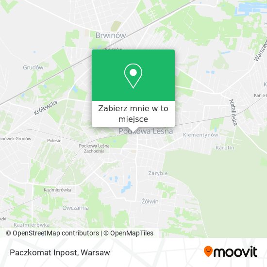 Mapa Paczkomat Inpost